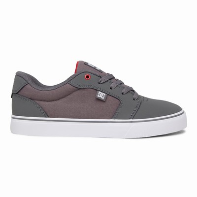 DC Anvil Men's Red/Grey Sneakers Australia Online FCM-749